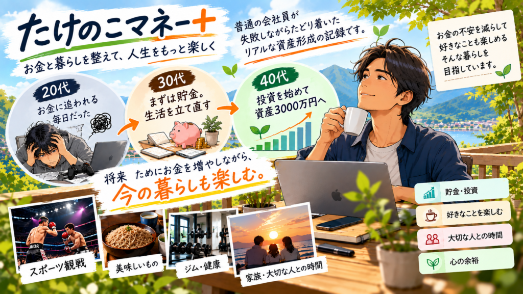 20代のお金の失敗から貯金と投資を始め、お金と暮らしを整えて人生を楽しむまでの資産形成